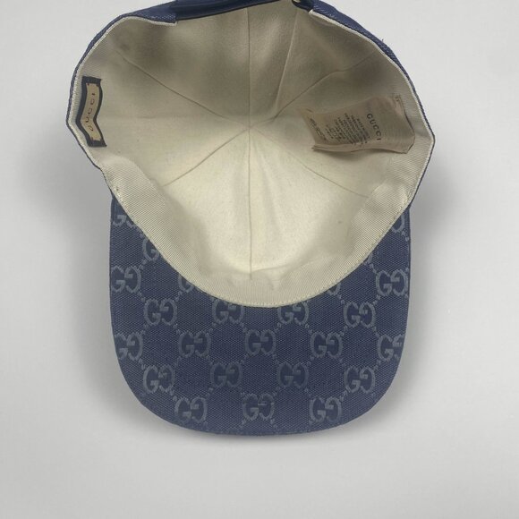 Gucci GG Canvas Baseball Bat Blue And Grey Size Medium - Picture 6 of 12